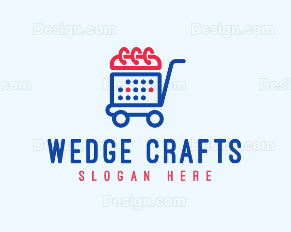 Shopping Calendar Cart Logo