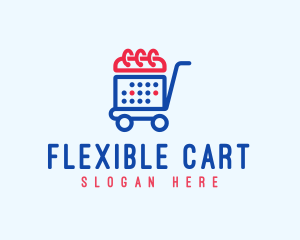 Shopping Calendar Cart logo design