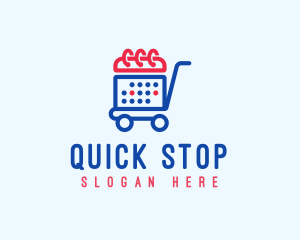 Shopping Calendar Cart logo design