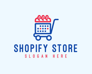 Shopping Calendar Cart logo design