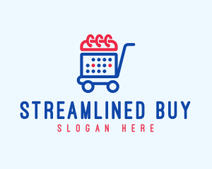 Shopping Calendar Cart logo design