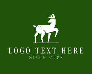 Wild Deer Silhouette  logo