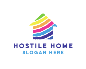 Colorful Home Real Estate logo design