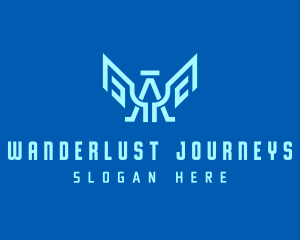Blue Angel Letter A logo