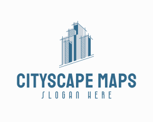 Cityscape Building Architecture logo design