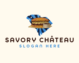 South Carolina French Dip Sandwich logo design