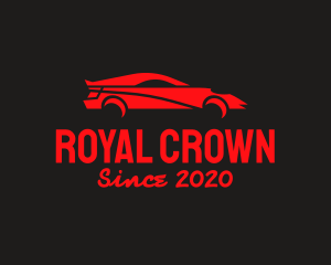 Red Sports Car logo design
