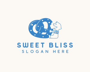 Pretzel Pastry Baking logo design