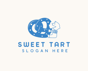 Pretzel Pastry Baking logo design