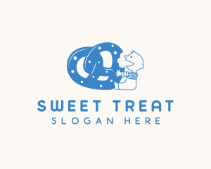 Pretzel Pastry Baking logo design