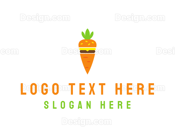 Carrot Vegetable Burger Logo