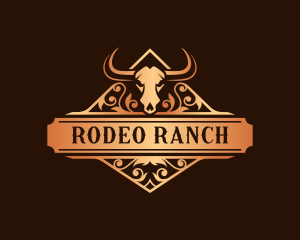 Bull Ranch Horn logo design