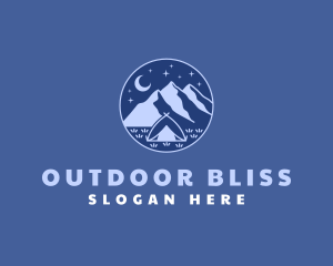 Mountain Nature Camping  logo design