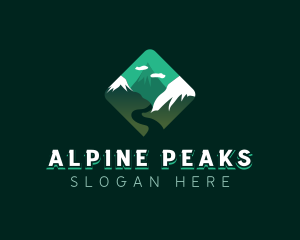 Alpine Mountain Peak logo