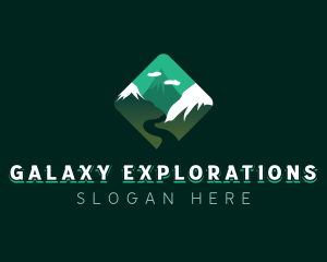 Alpine Mountain Peak logo design