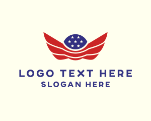 American Flag Wings logo