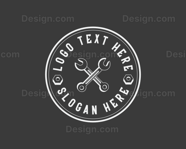 Mechanic Wrench Repair Logo