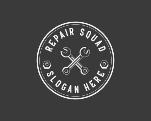 Mechanic Wrench Repair logo design