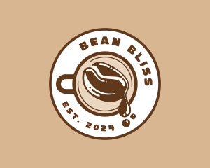 Coffee Bean Drip Cafe logo design