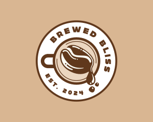 Coffee Bean Drip Cafe logo design