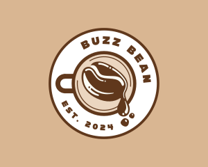 Coffee Bean Drip Cafe logo design