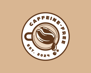 Coffee Bean Drip Cafe logo design