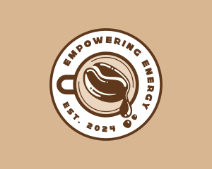 Coffee Bean Drip Cafe logo design