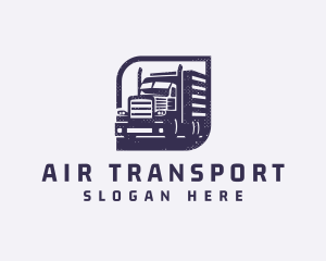 Haulage Shipping Truck logo design