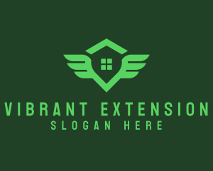 Winged Green House logo design