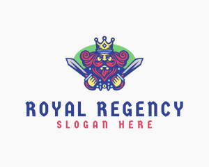 Barbaric Royal King logo design