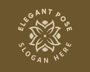 Yoga Flower Wellness Spa  logo design