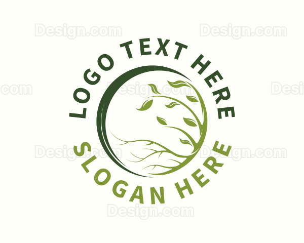 Eco Agriculture Farming Logo