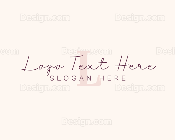 Feminine Luxury Beauty Logo