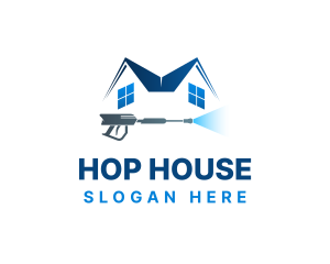 House Water Wash logo design