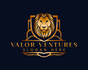 Premium Lion Shield logo design