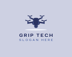 Tech Drone Surveillance logo design