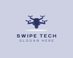 Tech Drone Surveillance logo design