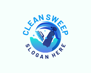 Disinfectant Cleaning Spray logo design
