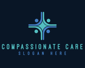 Humanitarian Community Cross logo design