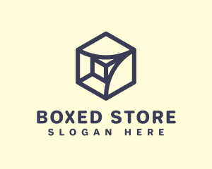 Modern Creative Cube Box logo design