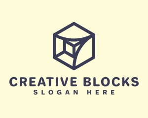 Modern Creative Cube Box logo design