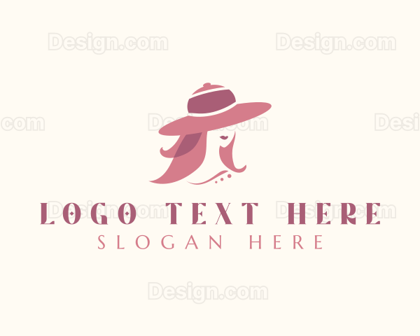 Fashion Hat Woman Logo