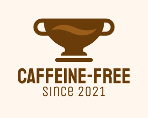 Brown Coffee Trophy logo design