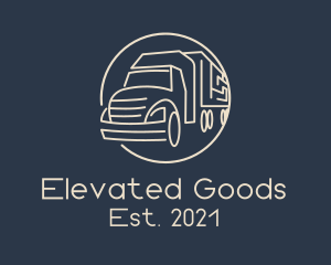 Automobile Haulage Trailer  logo design