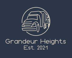 Automobile Haulage Trailer  logo design