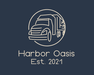 Automobile Haulage Trailer  logo design