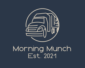 Automobile Haulage Trailer  logo design