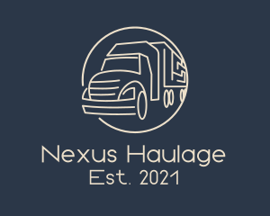 Automobile Haulage Trailer  logo design