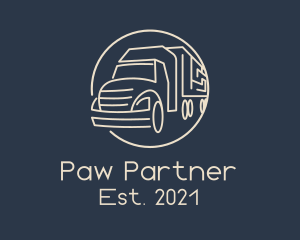 Automobile Haulage Trailer  logo design