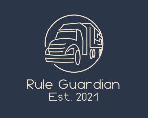 Automobile Haulage Trailer  logo design